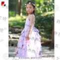 girls purple backless maxi princess dress